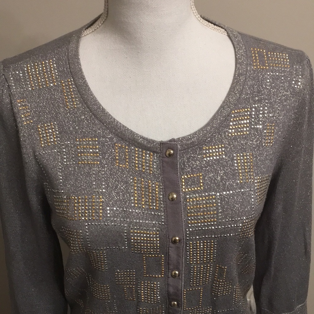 WHITE HOUSE BLACK MARKET Scoop neck Cardigan - Picture 2 of 11
